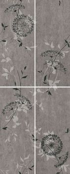 Vives Zoclo панно Dintel-4 Grafito 20*50