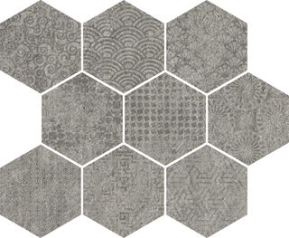 Vives Bunker декор Raw-SP Grafito 33*27