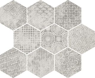 Vives Bunker декор Raw-SP Blanco 33*27