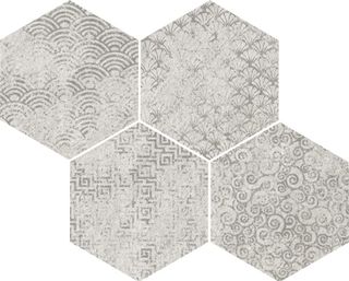 Vives Bunker декор Bys-SP Blanco 35*28