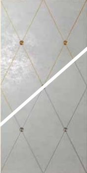 Petracers Ad Maiora декор Rhombus Oro Su Perla, Fregio Oro 50*100