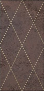 Petracers Ad Maiora декор Rhombus Oro Su Moro 50*100