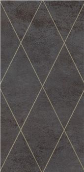 Petracers Ad Maiora декор Rhombus Oro Su Nero 50*100