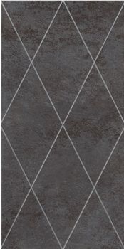 Petracers Ad Maiora декор Rhombus Platino Su Nero 50*100