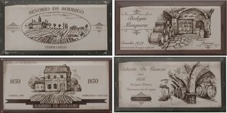 Fabresa Biselado Hueso Wine Labels D