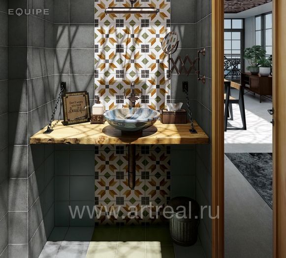 Керамогранит Equipe Art Nouveau в интерьере