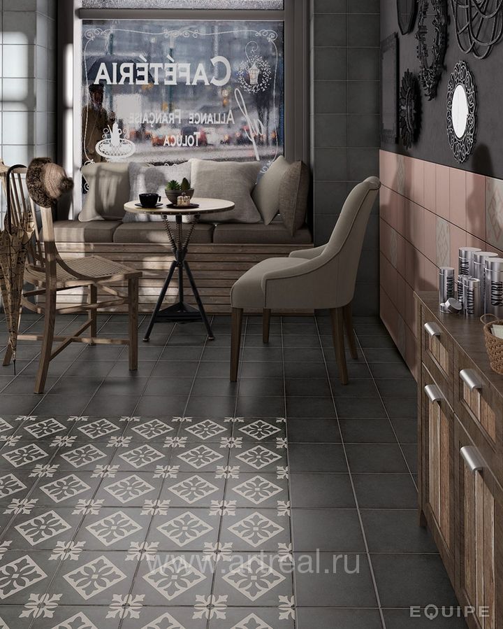 Керамогранит Equipe Art Nouveau в интерьере