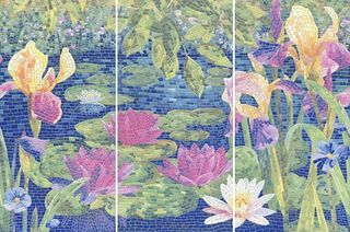 Kerama Marazzi Сад Моне Jardins de Monet Lappato, Decorative Panel