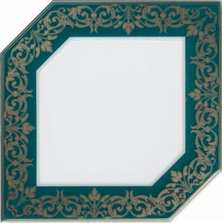 Kerama Marazzi Клемансо декор Clemenceau Dark Green 15*15