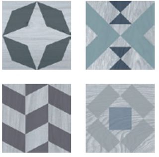 Gayafores Kaleido настенная плитка Taco Blue 16.5*16.5