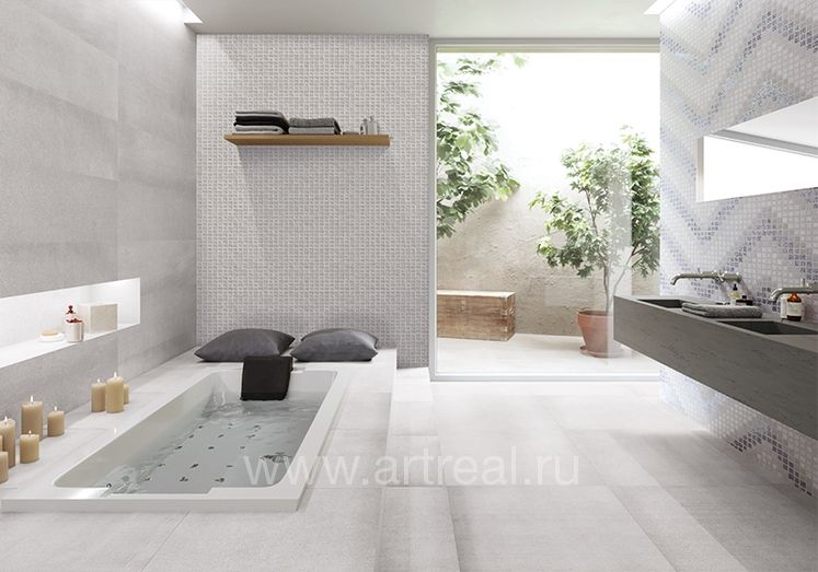 Керамическая плитка Ibero Elevatoin Grey в интерьере