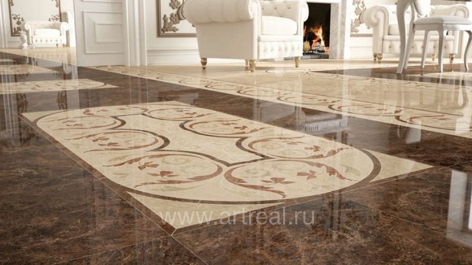 Керамогранит Ceracasa Emperador в интерьере