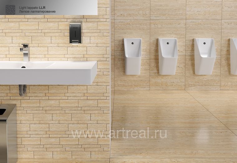 Керамогранит Idalgo Stone Travertine в интерьере