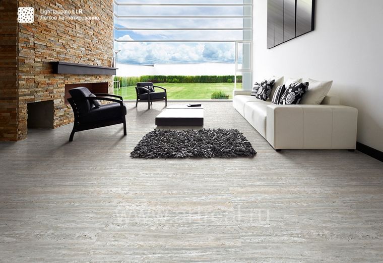 Керамогранит Idalgo Stone Travertine в интерьере