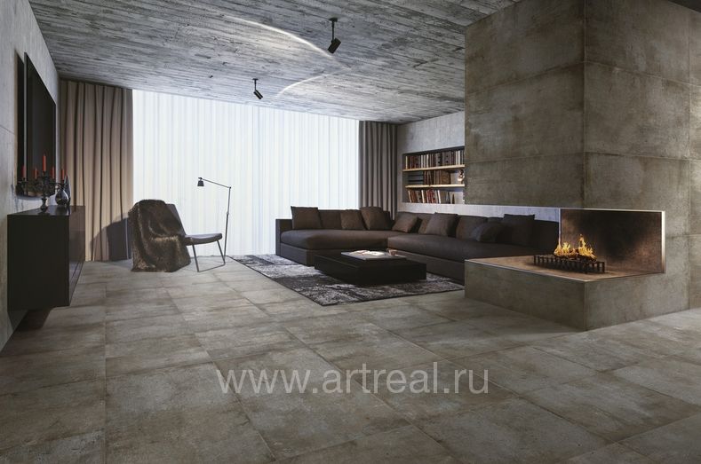 Керамогранит Ariostea Teknostone в интерьере