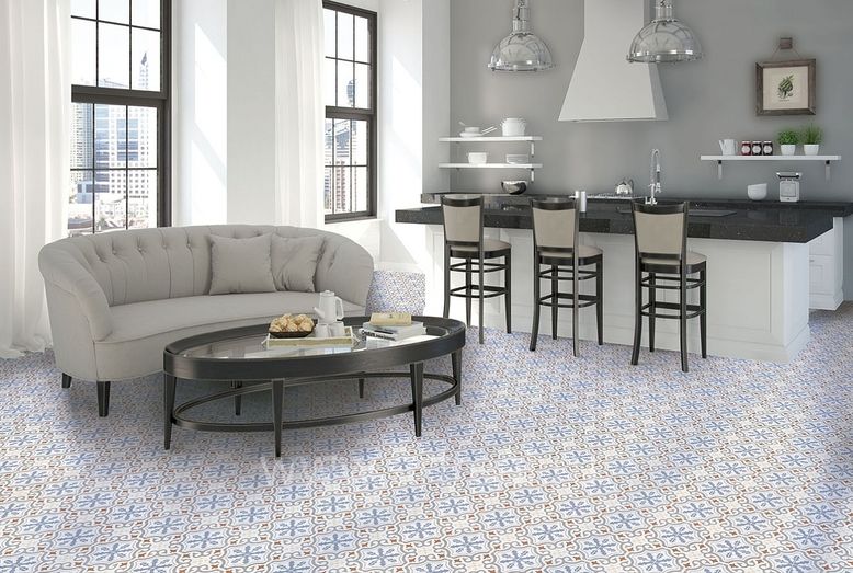 Керамическая плитка Kerlife Hydraulic в интерьере