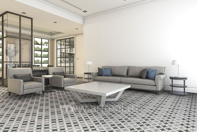 Керамическая плитка Kerlife Hydraulic в интерьере