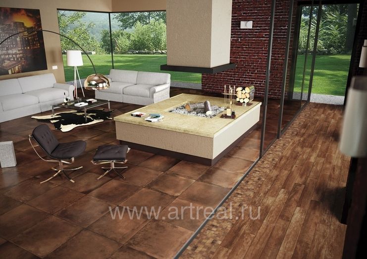 Керамогранит RHS Amarcord в интерьере