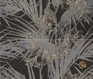 Roberto Cavalli Natural панно Decoro Tropical Modulo D Logo+B 64*75