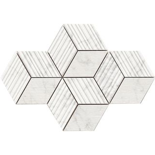 Piemme Majestic мозаика Cube Apuanian White Nat  30*30