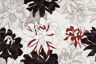 Piemme Majestic декор Jewel Flowers Ret 40*120