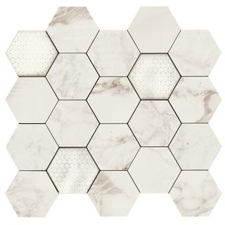 Piemme Majestic мозаика Hexagon Imperial Pearl Lev 35*38
