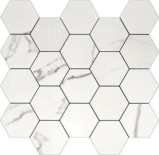 Piemme Majestic мозаика Hexagon Lev Queen's Tiara 34*36