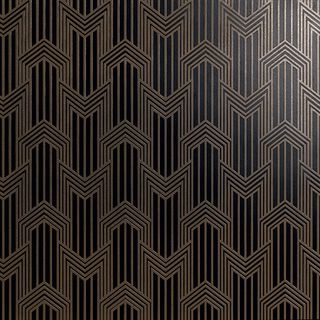 Petracers Swing декор Geometria Ottone Su Nero Matt 60*60