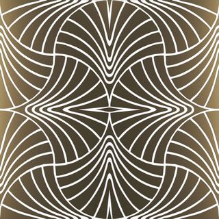 Petracers Swing декор Piuma Ottone Su fondo Bianco Matt 60*60