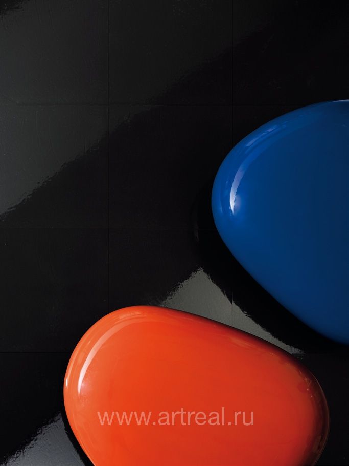 Керамогранит GranitiFiandre Resin черного цвета Керамогранит GranitiFiandre Resin черного цвета