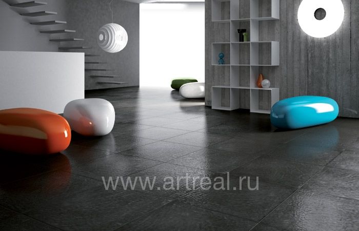 Керамогранит GranitiFiandre Resin в интерьере Керамогранит GranitiFiandre Resin в интерьере