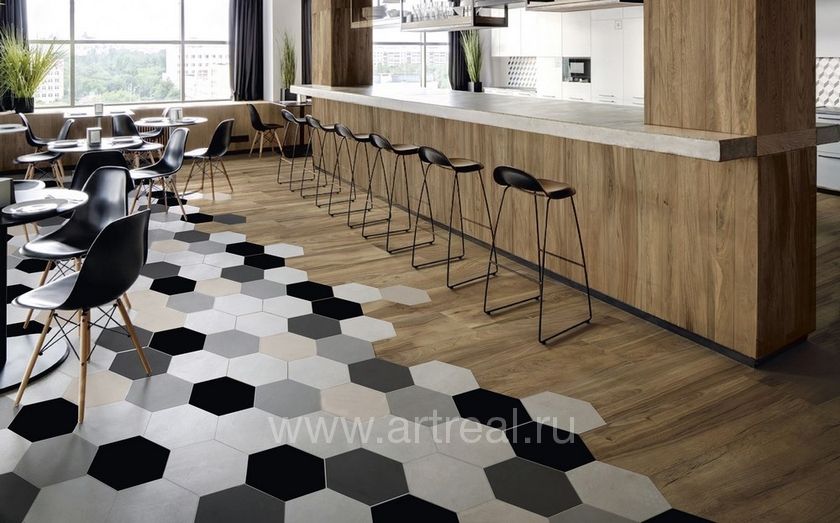 ITT Hexa Керамическая плитка ITT Hexa в интерьере
