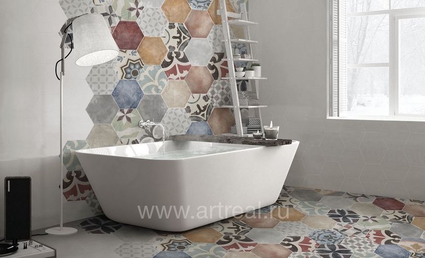 ITT Hexa Керамическая плитка ITT Hexa в интерьере