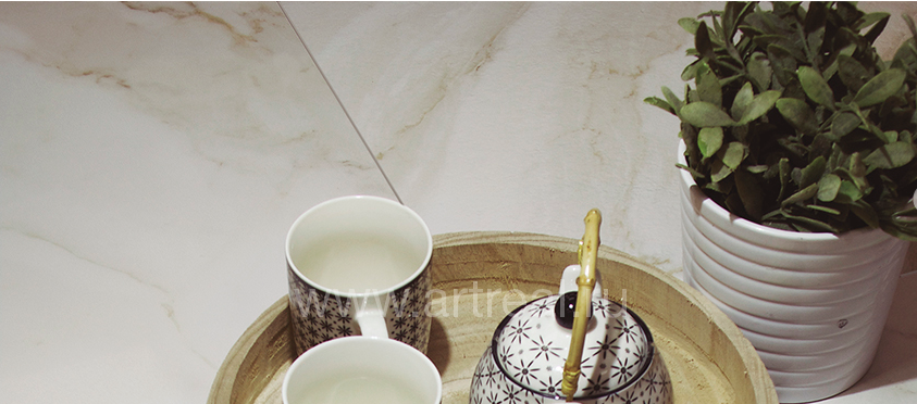 Керамогранит Azteca Calacatta Gold в интерьере