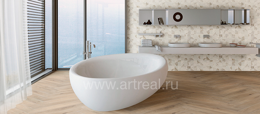 Керамогранит Azteca Calacatta Gold в интерьере