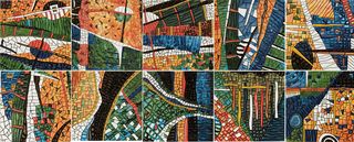 Latina Ceramica Gaudi панно  Mural Gaudi 6P  50*25