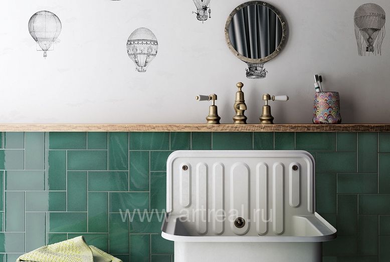 Керамическая плитка Equipe Crackle в интерьере