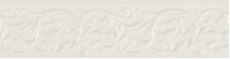Supergres Selection бордюр Sel. Listello Struttura Bianco 40*10