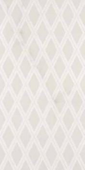 Supergres Selection декор Statuario Campitura Rombi 40*80