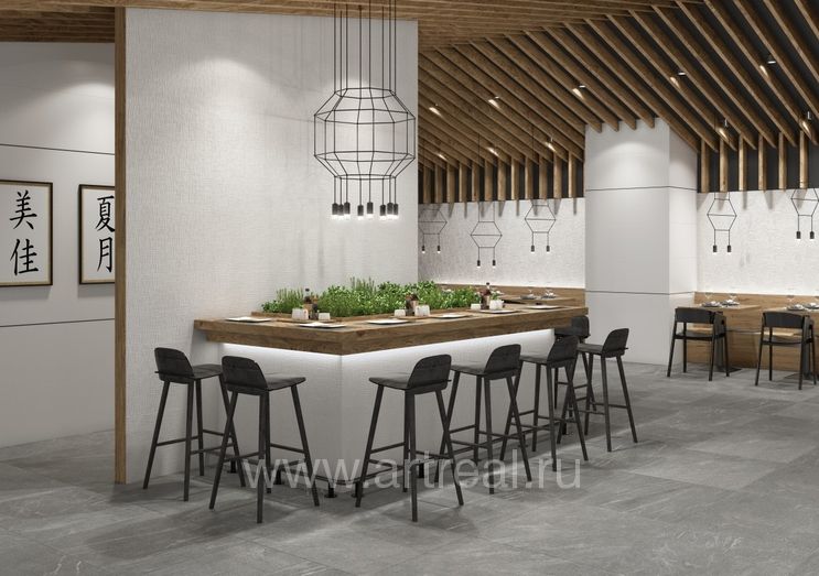 Керамическая плитка Grespania Tesuki в интерьере