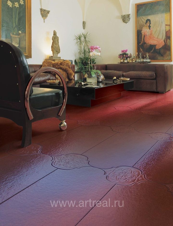 Керамогранит с декоративными вставками Petracers Unico в тон плитке Керамогранит с декоративными вставками Petracers Unico в тон плитке