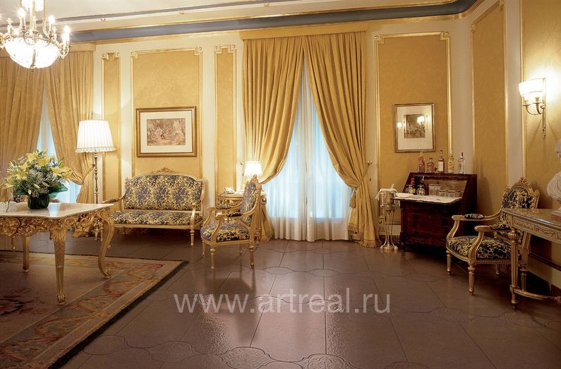 Керамогранит Petracers Unico цвета "Табак" Керамогранит Petracers Unico цвета "Табак"