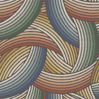 ABK Wide & Style керамогранит Fl. Twist Multicolor 90*90