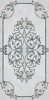 Kerama Marazzi Ковры декор Парнас Декорированный Лаппатированный 80*160*11