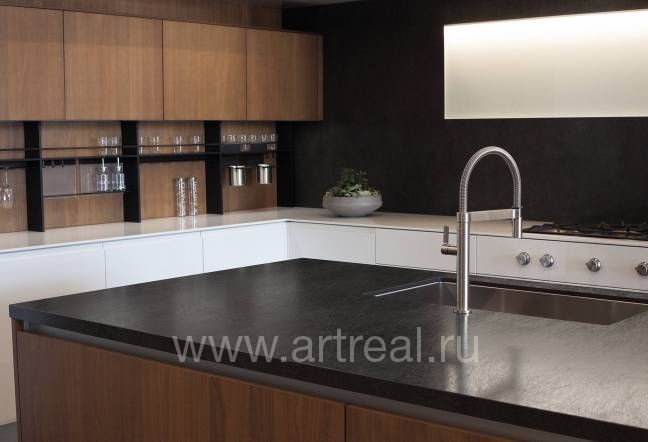 Керамогранит Laminam Seta в интерьере