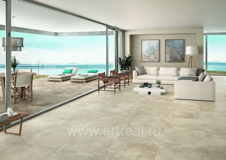 Керамогранит STN Monolith в интерьере