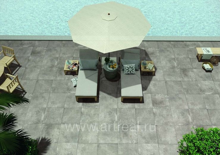 Керамогранит STN Monolith в интерьере