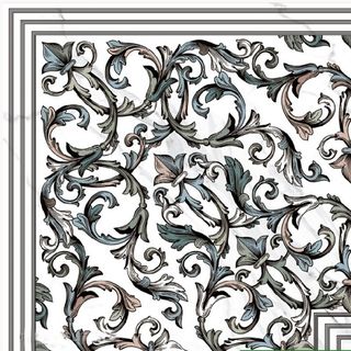 Pamesa Marbles декор Dec. Giro Malaquita Blanco Rect. 60*60