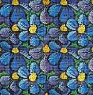 Solo Mosaico Панно панно Фиалки 100.8*100.8