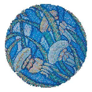 Solo Mosaico Панно панно Розетка «Медузы» 147*147